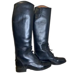 Ariat black tall riding boots regular calf Sz 9